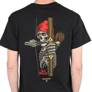 Powell Peralta Chris Hiett Skull S/S T-Shirt - Black