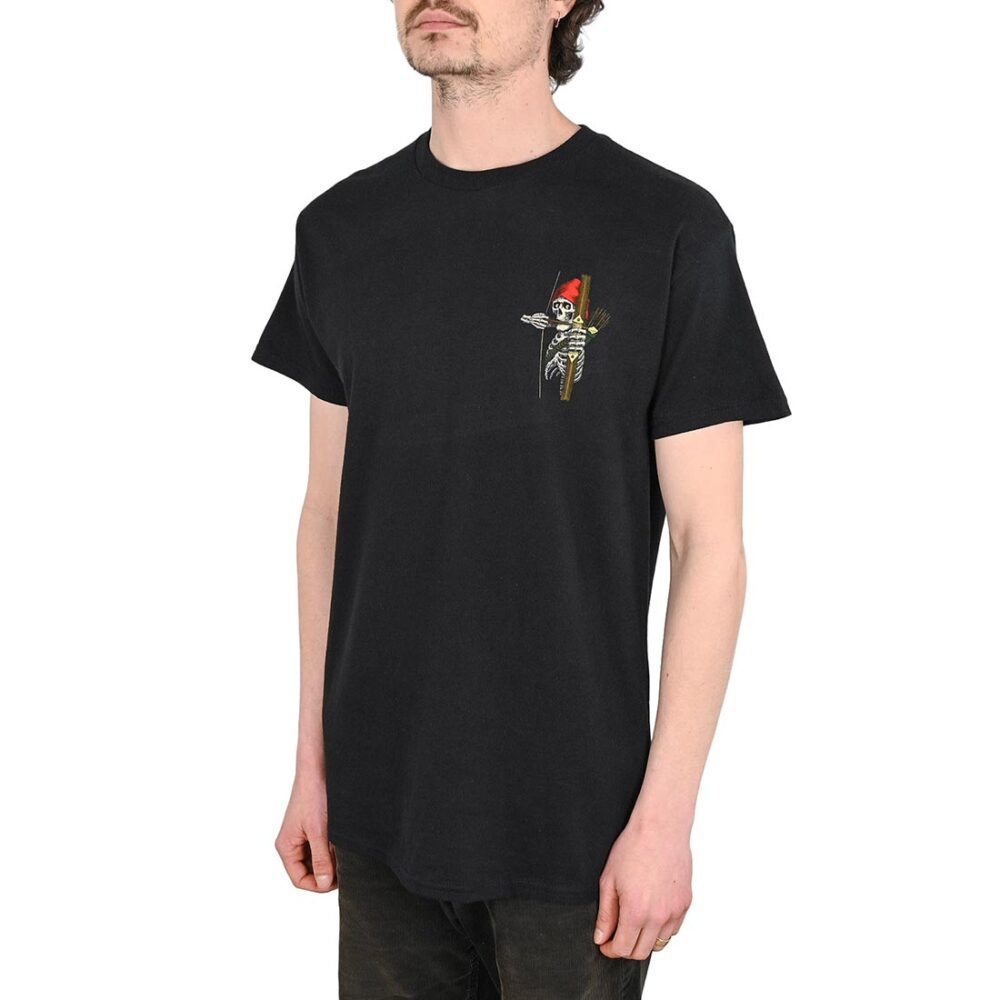 Powell Peralta Chris Hiett Skull S/S T-Shirt - Black