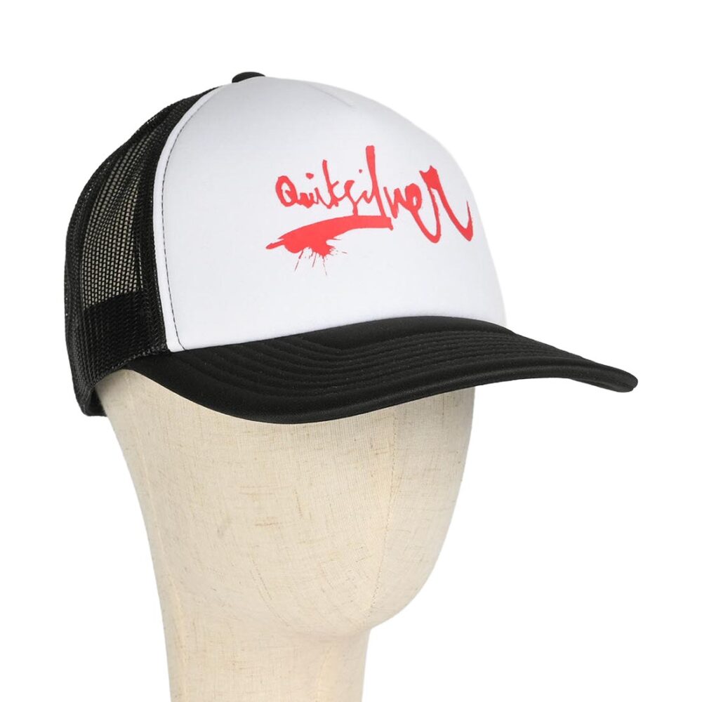 Quiksilver DNA Impaired Curved Brim Trucker Hat - White