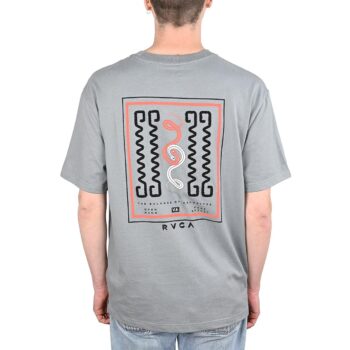 RVCA Amaze Snake Short-Sleeved T-Shirt - Monument