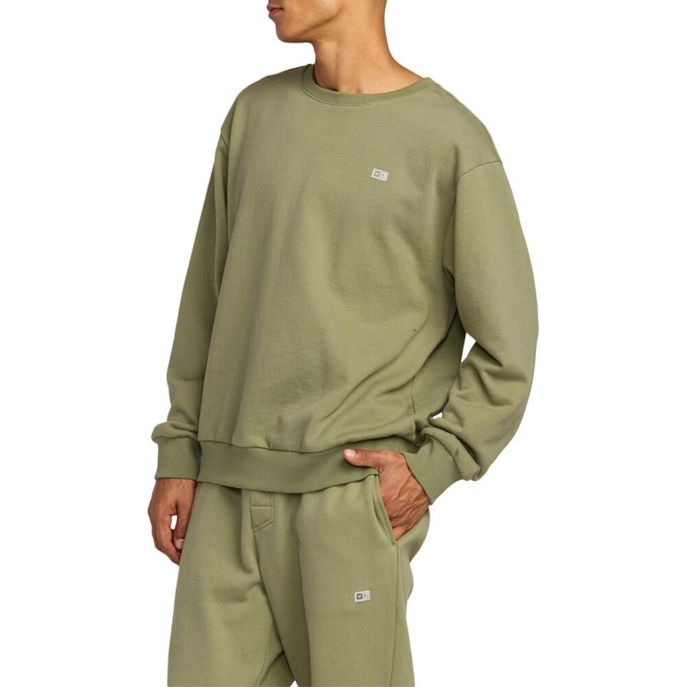 RVCA VA Essential Pullover Crew Sweater - Ranger Green