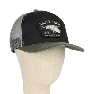 Salty Crew Surface Retro Trucker Cap - Black/Olive