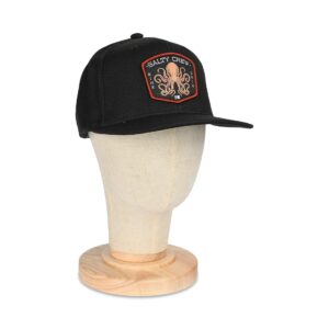 Salty Crew Tako Club Snapback Cap - Black