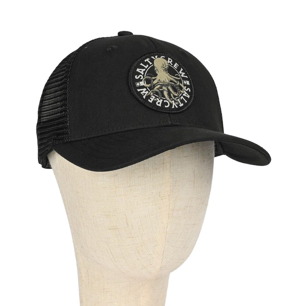 Salty Crew Tentacles Retro Trucker Cap - Black