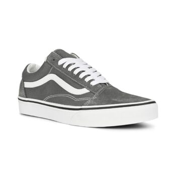 Vans Classic Old Skool Skate Shoes - Pewter/True White