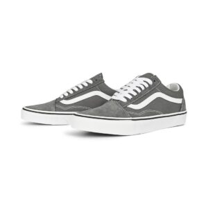 Vans Classic Old Skool Skate Shoes - Pewter/True White