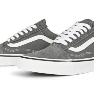 Vans Classic Old Skool Skate Shoes - Pewter/True White