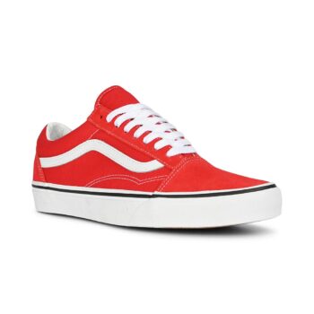 Vans Classic Old Skool Skate Shoes - Racing Red/True White