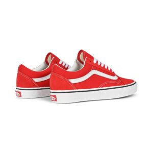 Vans Classic Old Skool Skate Shoes - Racing Red/True White