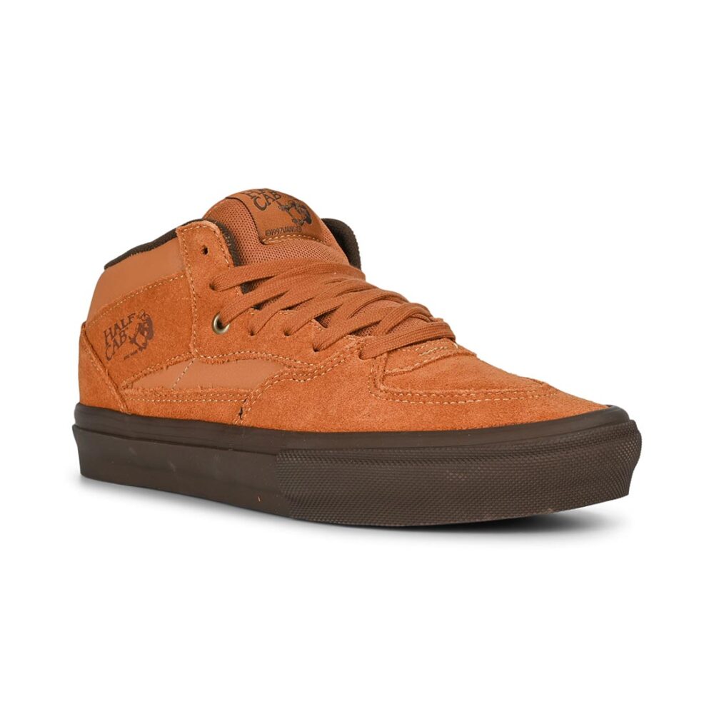 Vans Half Cab Skate Shoes - Golden Brown/Gum