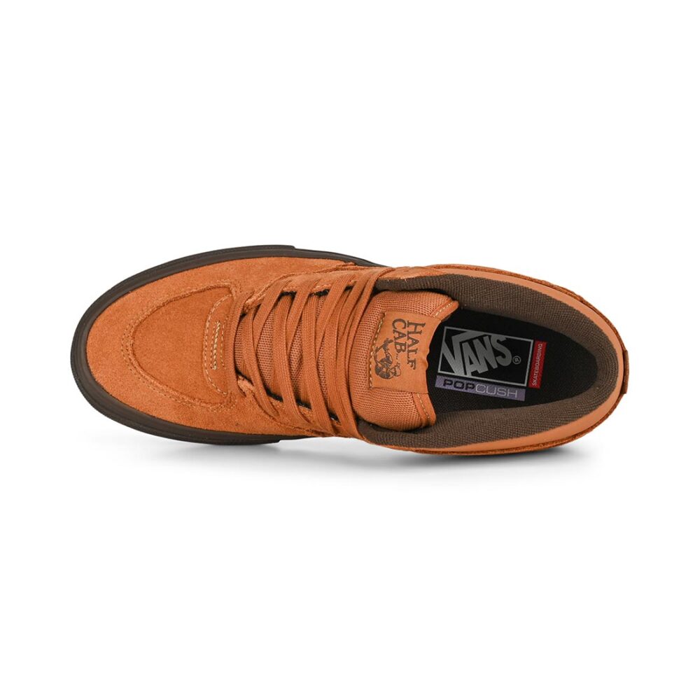 Vans Half Cab Skate Shoes - Golden Brown/Gum