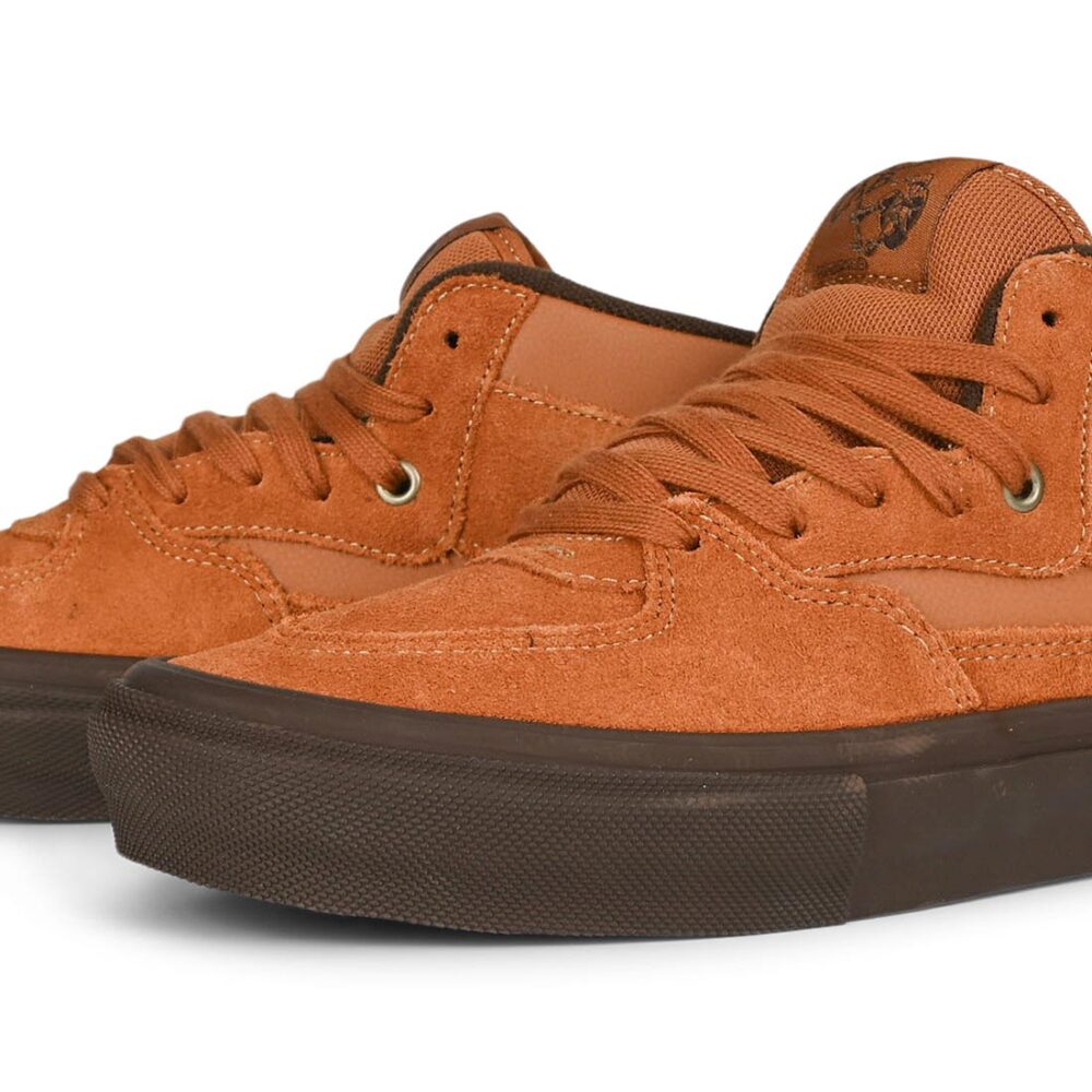 Vans Half Cab Skate Shoes - Golden Brown/Gum