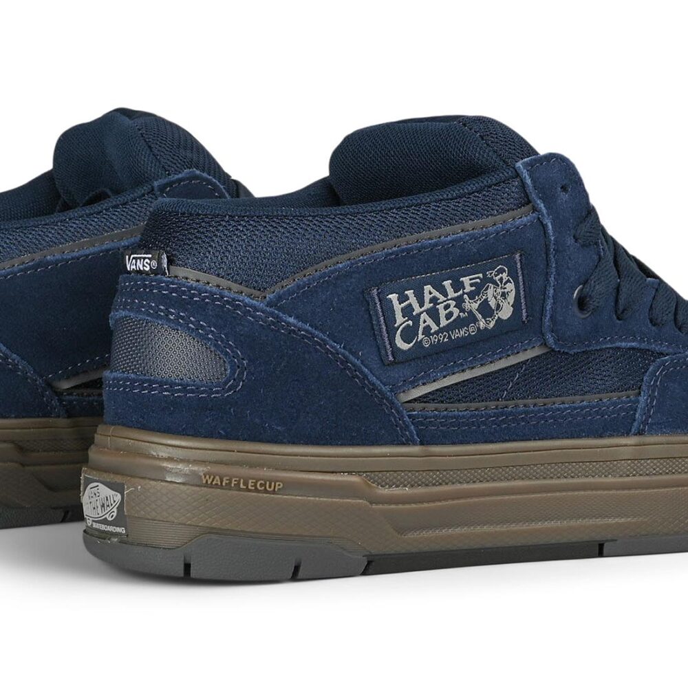 Vans Half Cab Wafflecup Skate Shoes - Navy/Dark Gum
