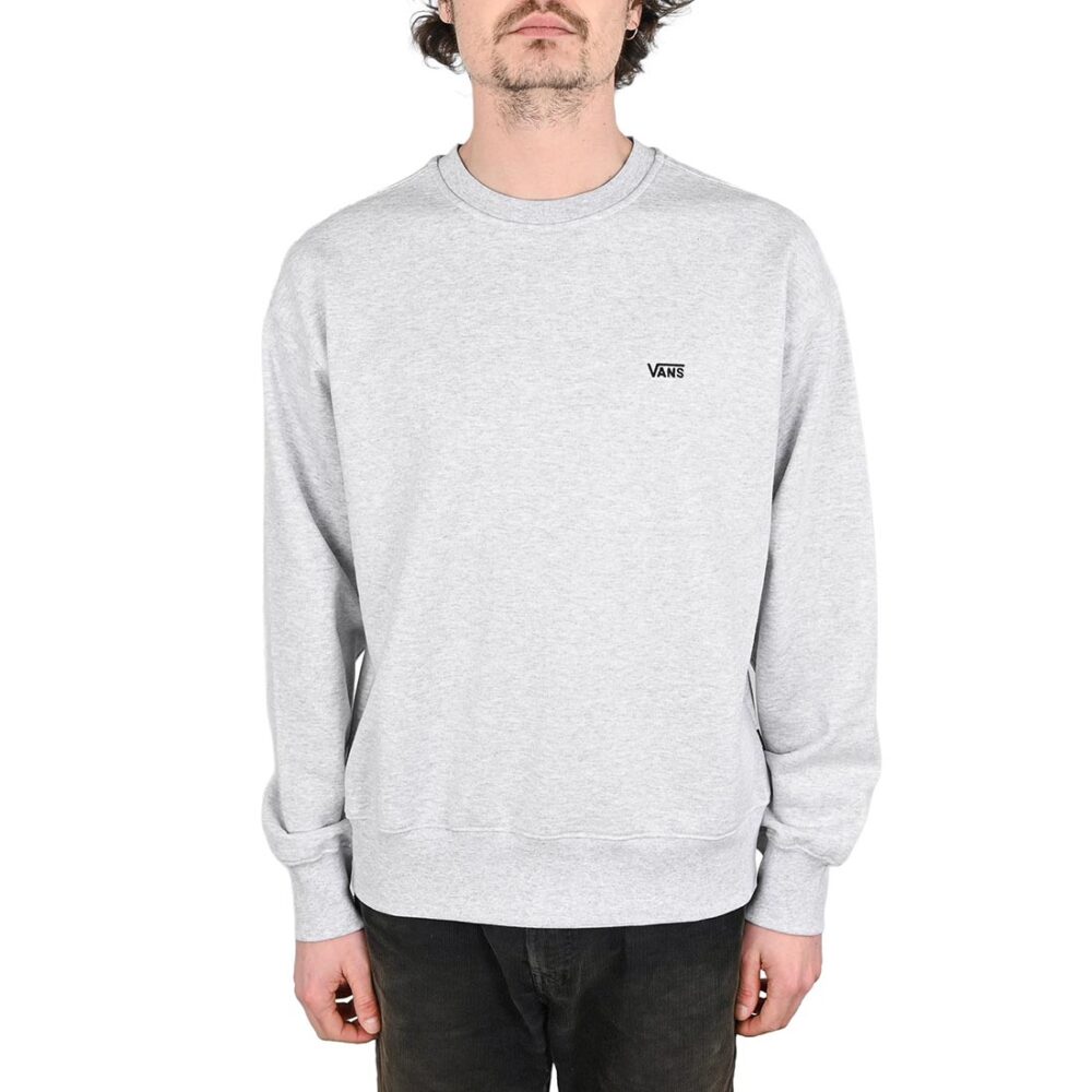 Vans Left Chest II Loose Crew Sweater - Light Grey Heather