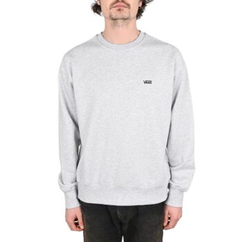 Vans Left Chest II Loose Crew Sweater - Light Grey Heather