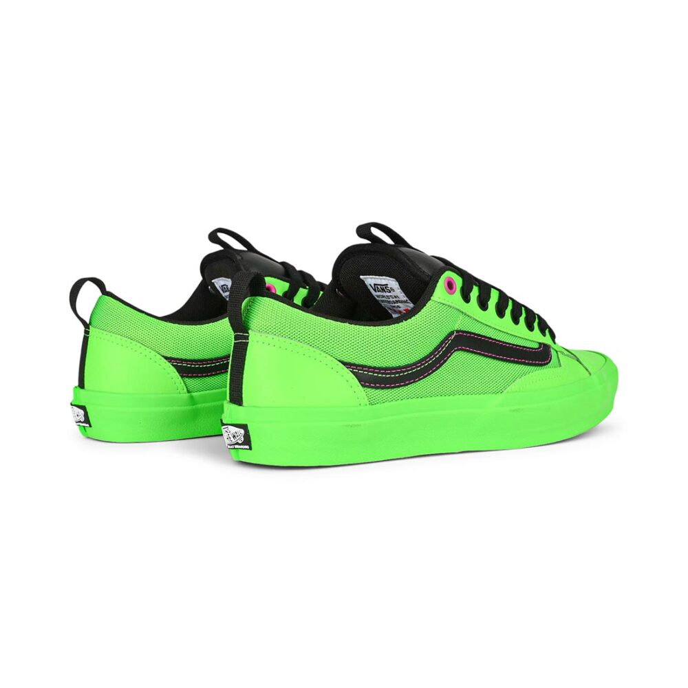 Vans Old Skool 36+ Skate Shoes - Acid Airbrush Black/Green Gecko