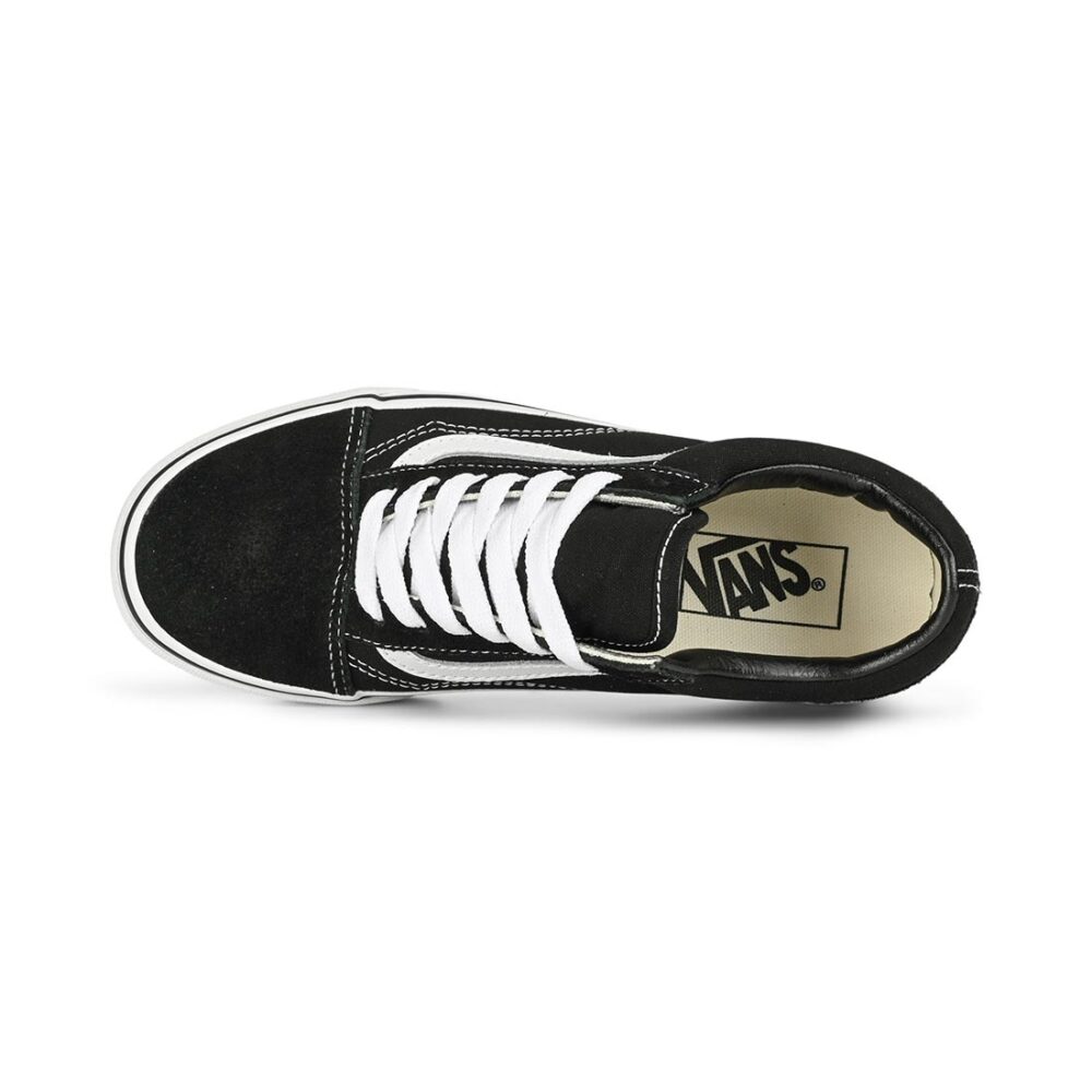 Vans Old Skool Platform Skate Shoes - Black/White