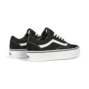 Vans Old Skool Platform Skate Shoes - Black/White