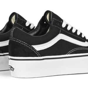 Vans Old Skool Platform Skate Shoes - Black/White
