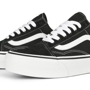 Vans Old Skool Platform Skate Shoes - Black/White