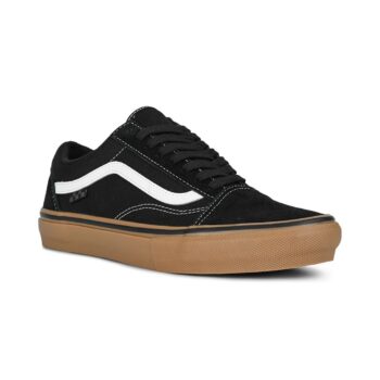 Vans Old Skool Pro Skate Shoes - Black/Gum/White