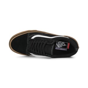 Vans Old Skool Pro Skate Shoes - Black/Gum/White