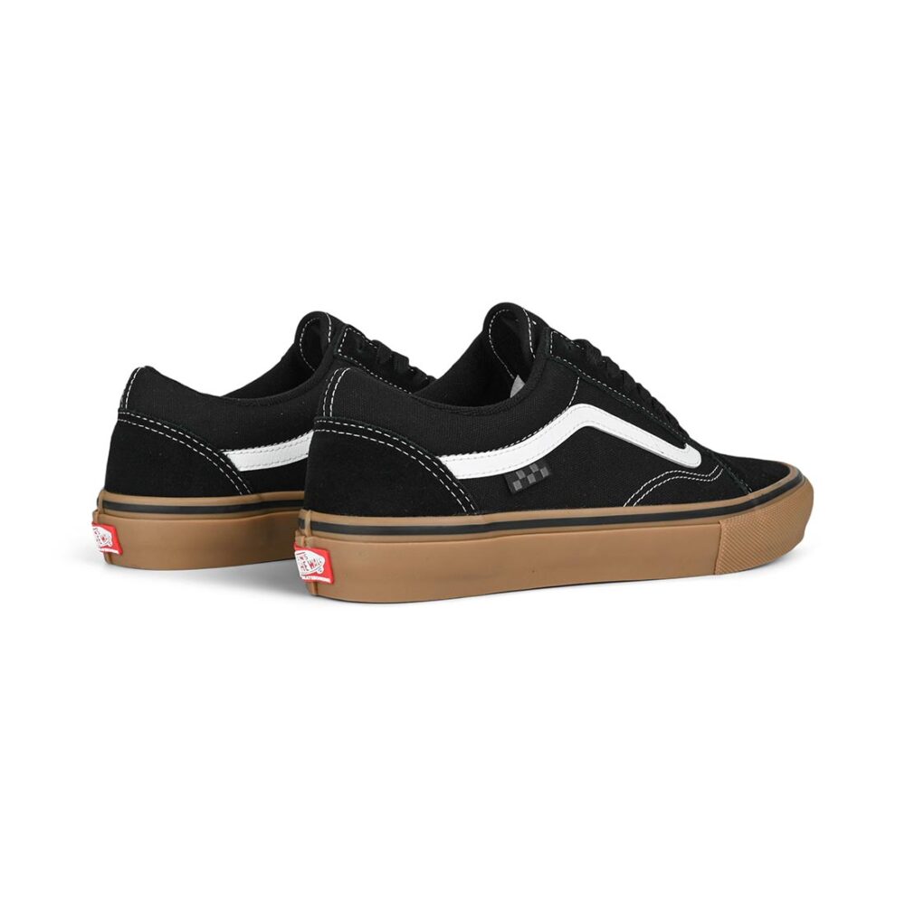 Vans Old Skool Pro Skate Shoes - Black/Gum/White