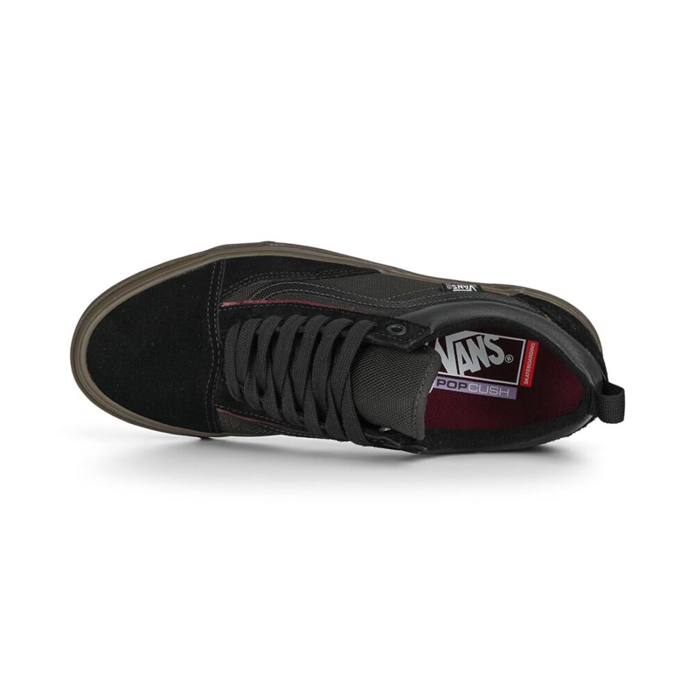 Vans Old Skool Wafflecup Skate Shoes - Black/Dark Gum