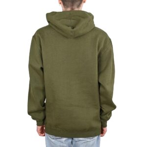 eS Script Pullover Hoodie - Olive