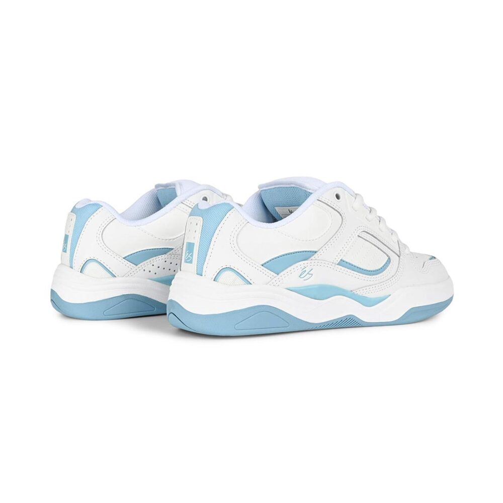 eS TJ Rogers Skate Shoes - White/Blue