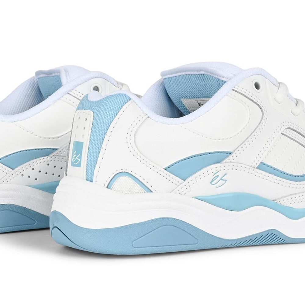 eS TJ Rogers Skate Shoes - White/Blue