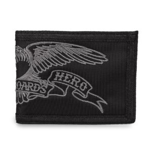 Anti Hero Basic Eagle Bifold Wallet - Black/Charcoal