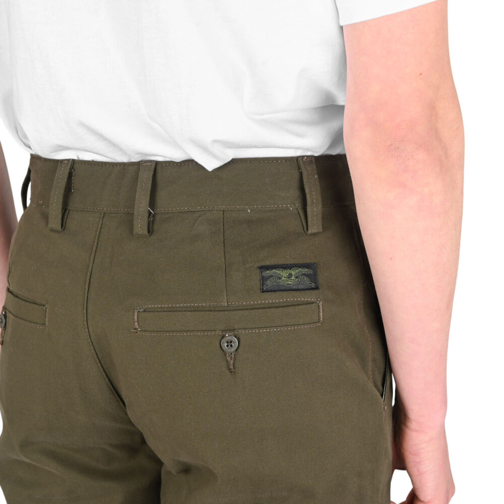 Anti Hero Hecho Por Skate Chino Shorts - Dark Olive