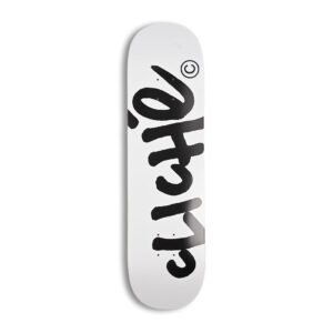 Cliche Handwritten 8.25" Skateboard Deck - White/Black