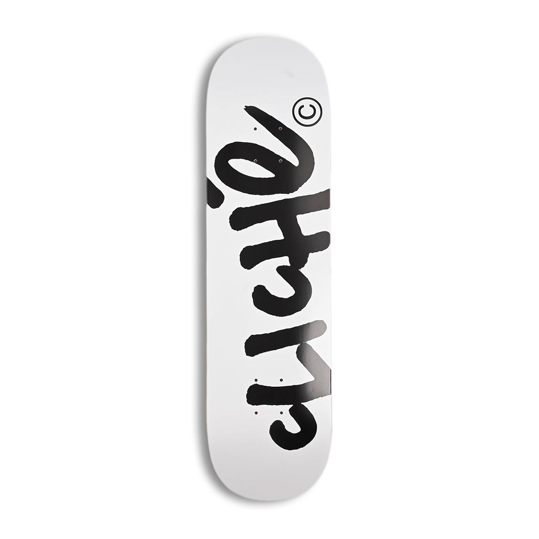 Cliche Handwritten 8.25" Skateboard Deck - White/Black