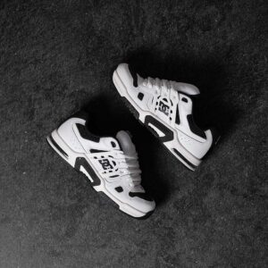 DC AT-2 Skate Shoes - White/Black/White