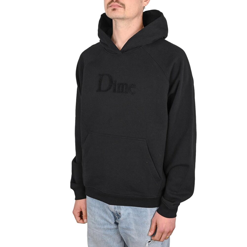 Dime Classic Logo Pullover Hoodie - Black