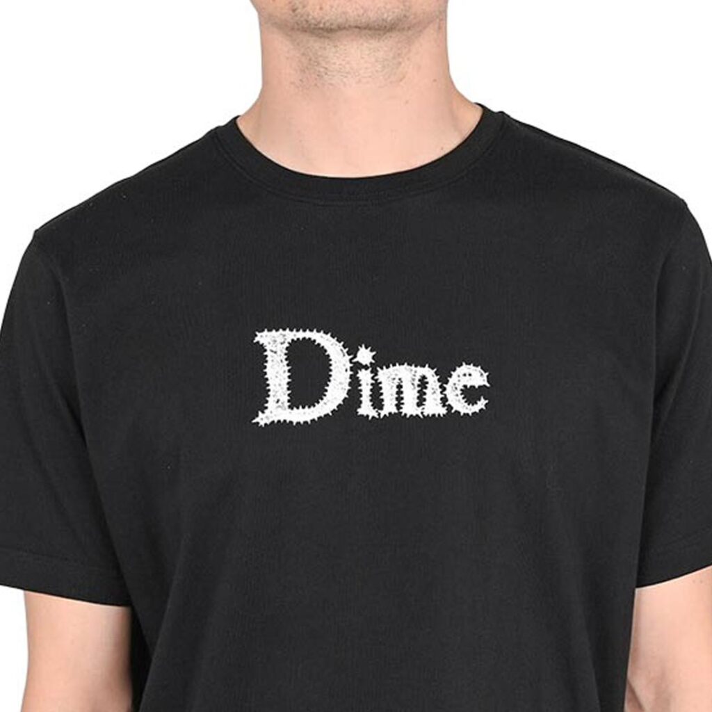 Dime Classic Logo Tシャツ ブラック M Dime Classic Spiked Short-Sleeved T-Shirt - Black - Supereight
