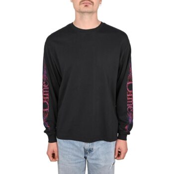 Dime Classic Veins Long-Sleeved T-Shirt - Black