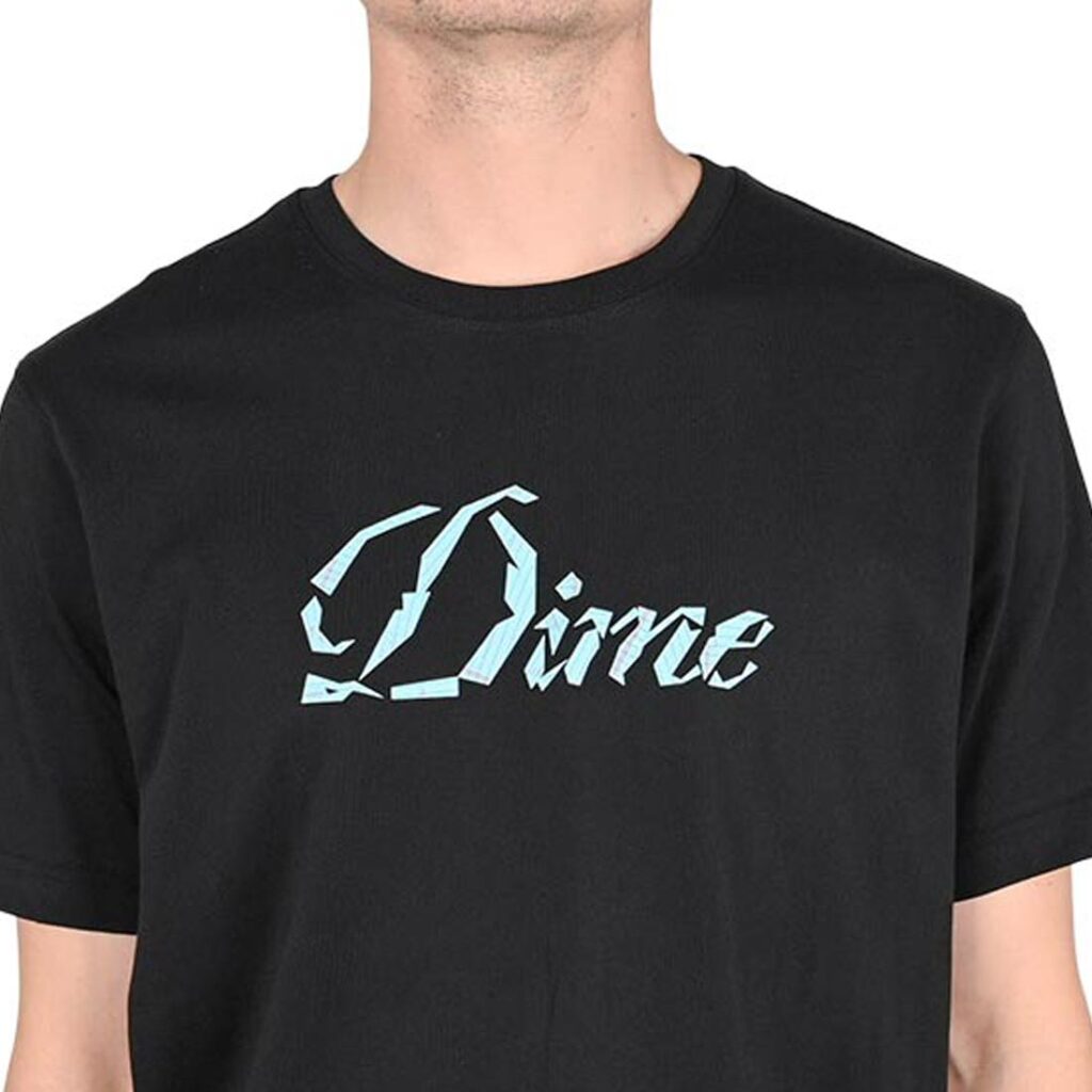 Dime Cursive Paper Cut S/S T-Shirt - Black - Supereight