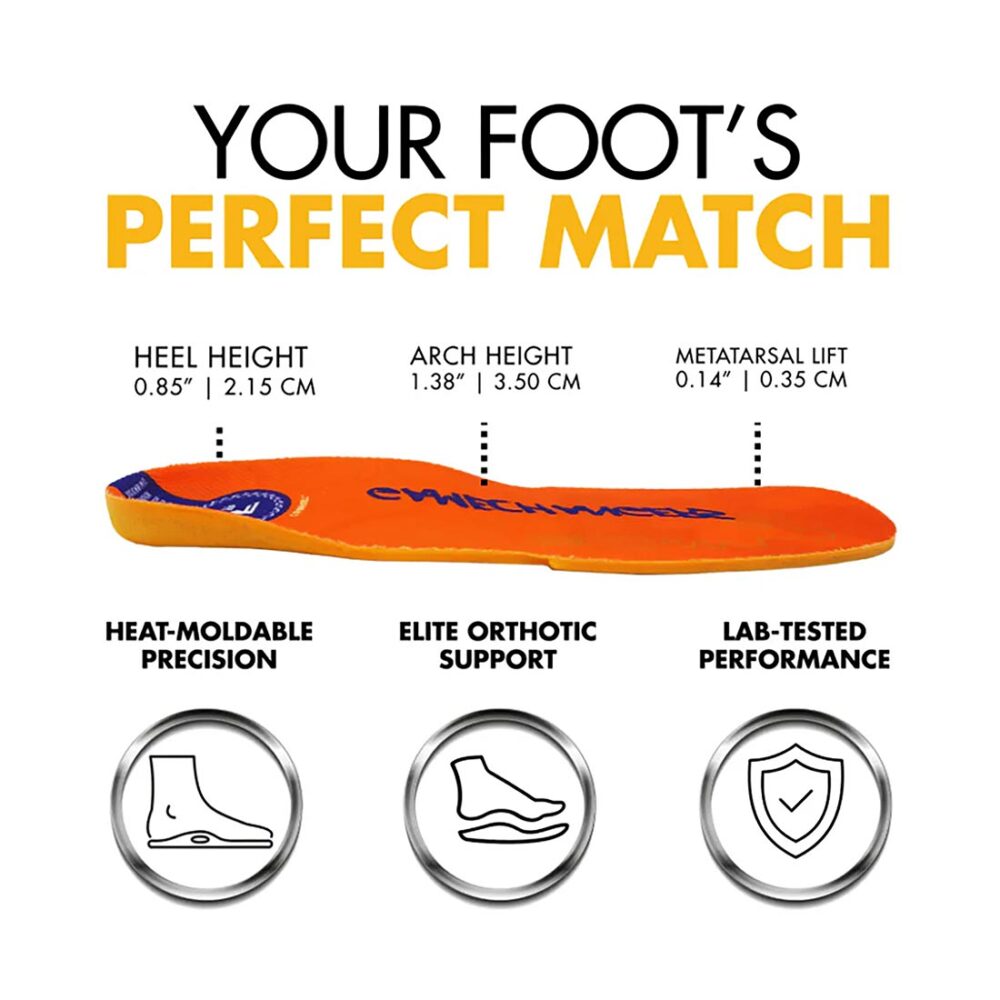 Footprint Gamechanger Pro Custom Orthotic Mid Insoles - Classic Orange