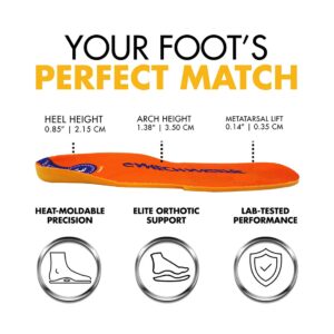 Footprint Gamechanger Pro Custom Orthotic Mid Insoles - Classic Orange