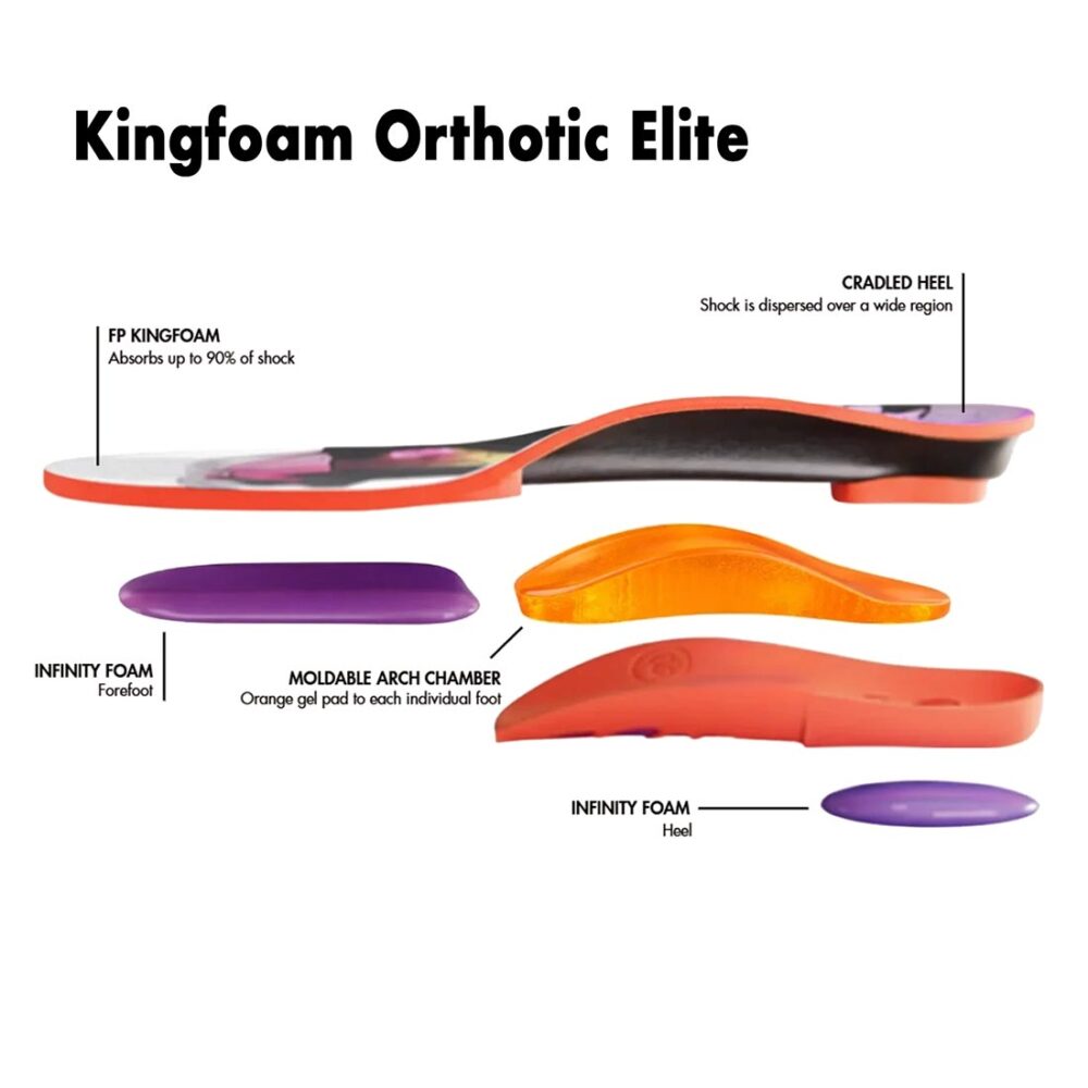 Footprint Kingfoam Orthotic Infinity Foam Insoles - Sport Orange