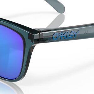 Oakley Frogskin Polarised Sunglasses - Crystal Black/Prizm Sapphire