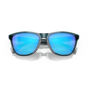 Oakley Frogskin Polarised Sunglasses - Crystal Black/Prizm Sapphire