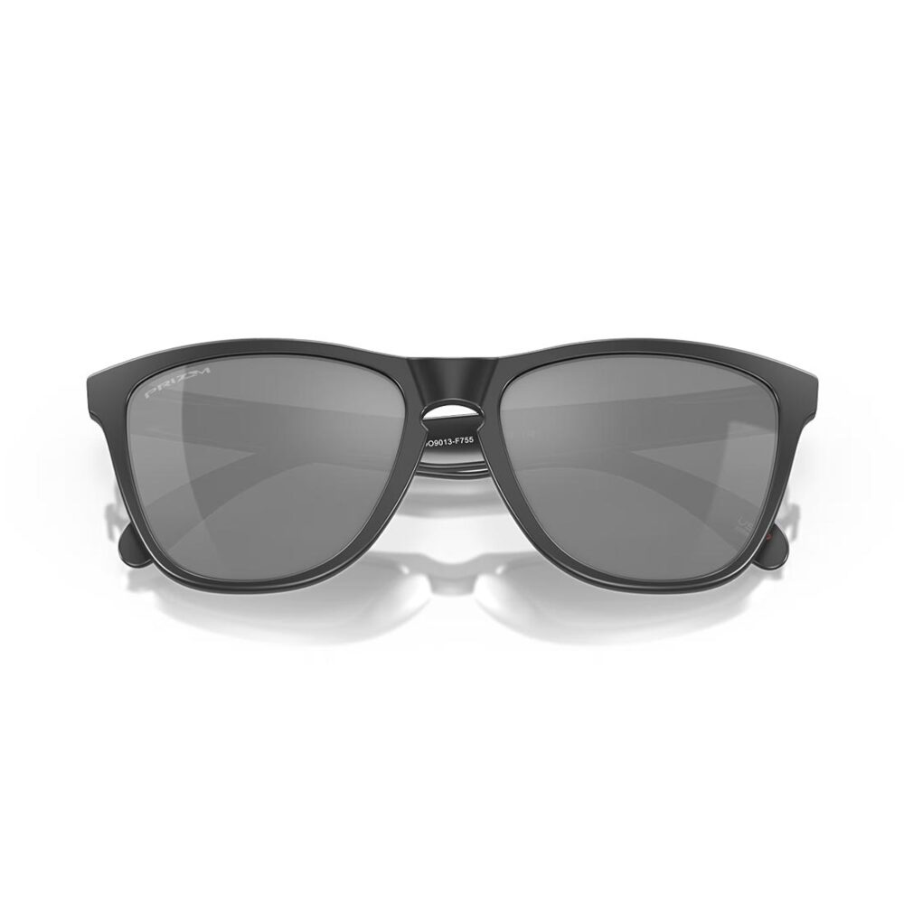 Oakley Frogskin Polarised Sunglasses - Matte Black/Prizm Black