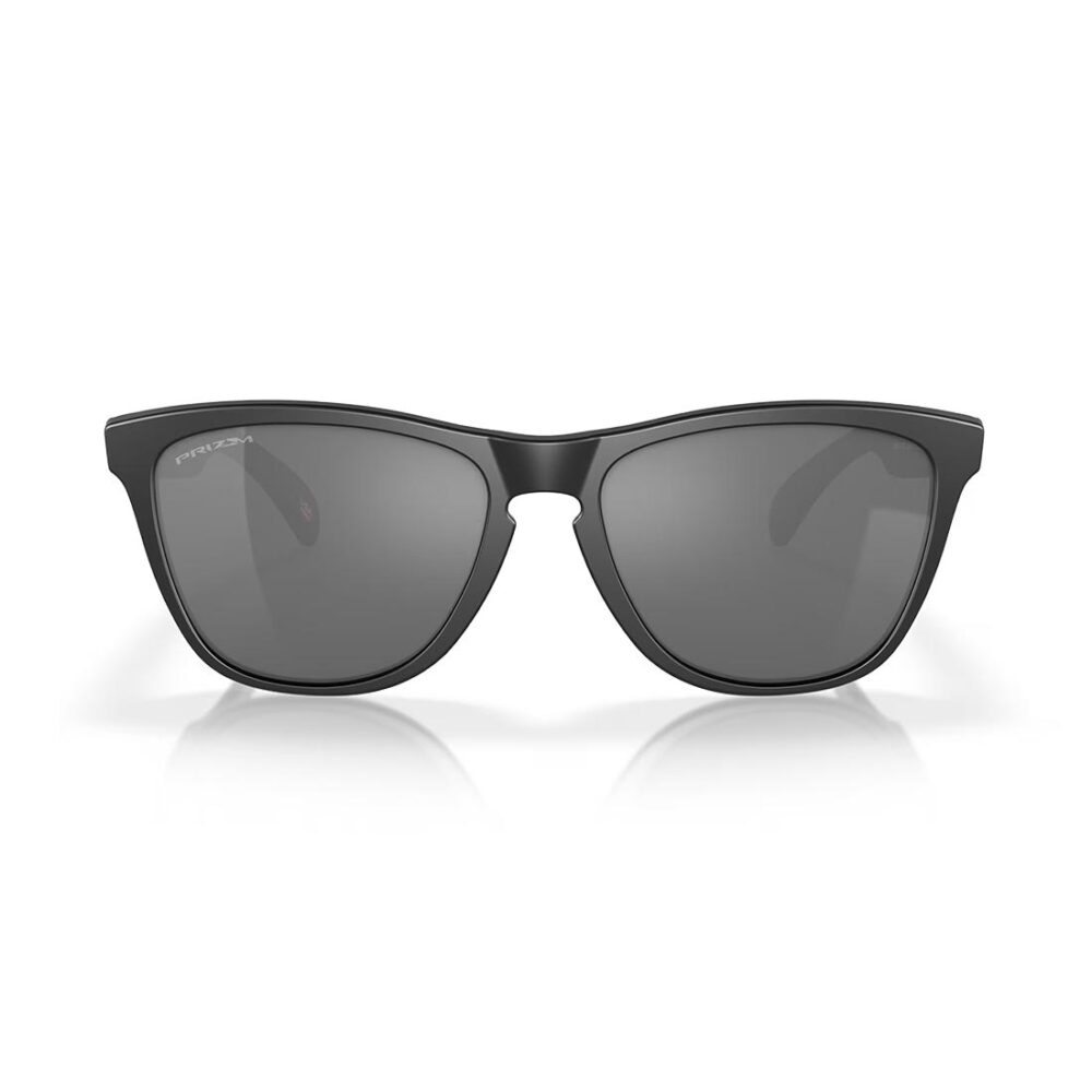 Oakley Frogskin Polarised Sunglasses - Matte Black/Prizm Black