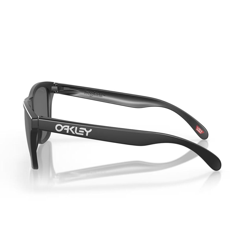 Oakley Frogskin Polarised Sunglasses - Matte Black/Prizm Black
