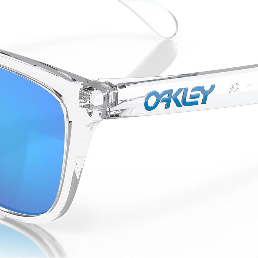 Oakley Frogskin Sunglasses - Crystal Clear/Prizm Sapphire