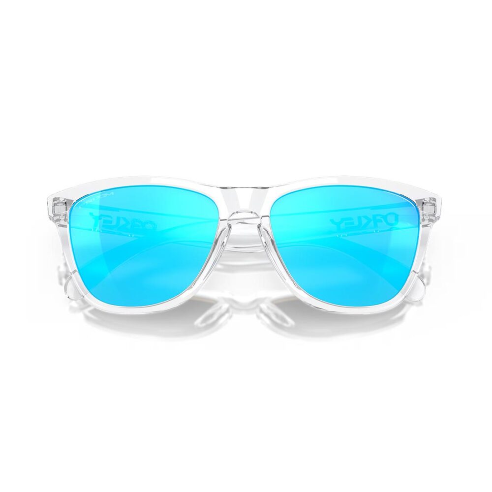 Oakley Frogskin Sunglasses - Crystal Clear/Prizm Sapphire